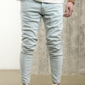 Ice Blue Slim Fit Chinos