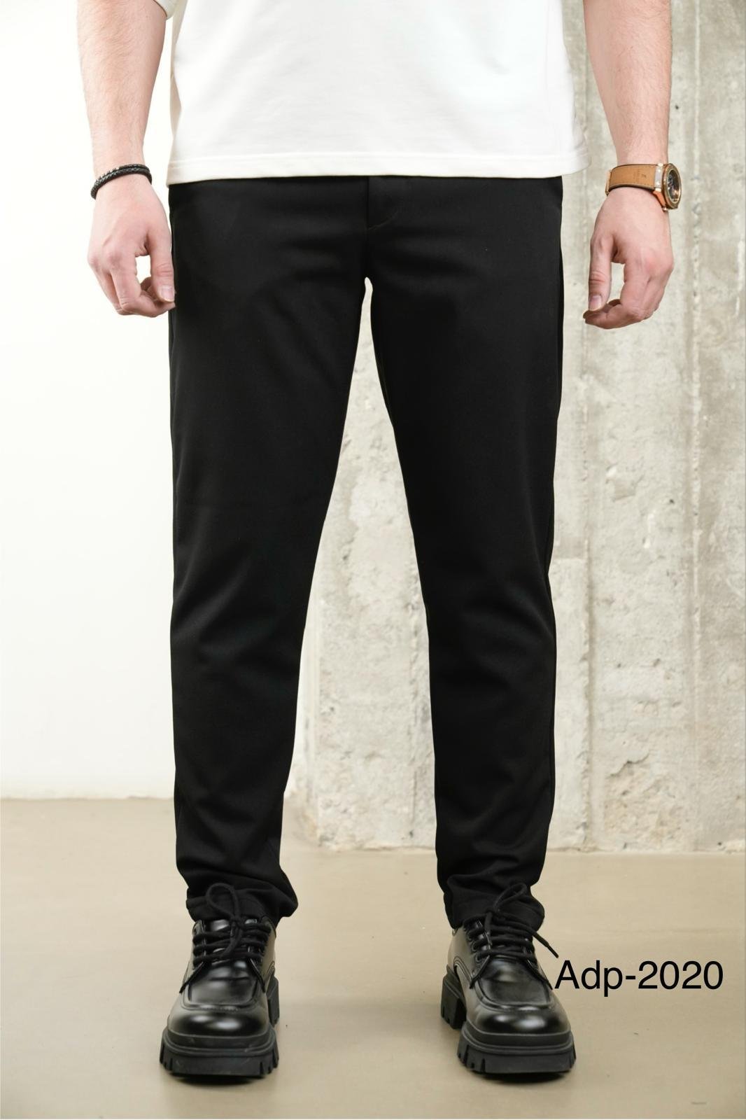 Jet Black Slim Fit Joggers