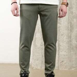 Olive Green Slim Fit Pants