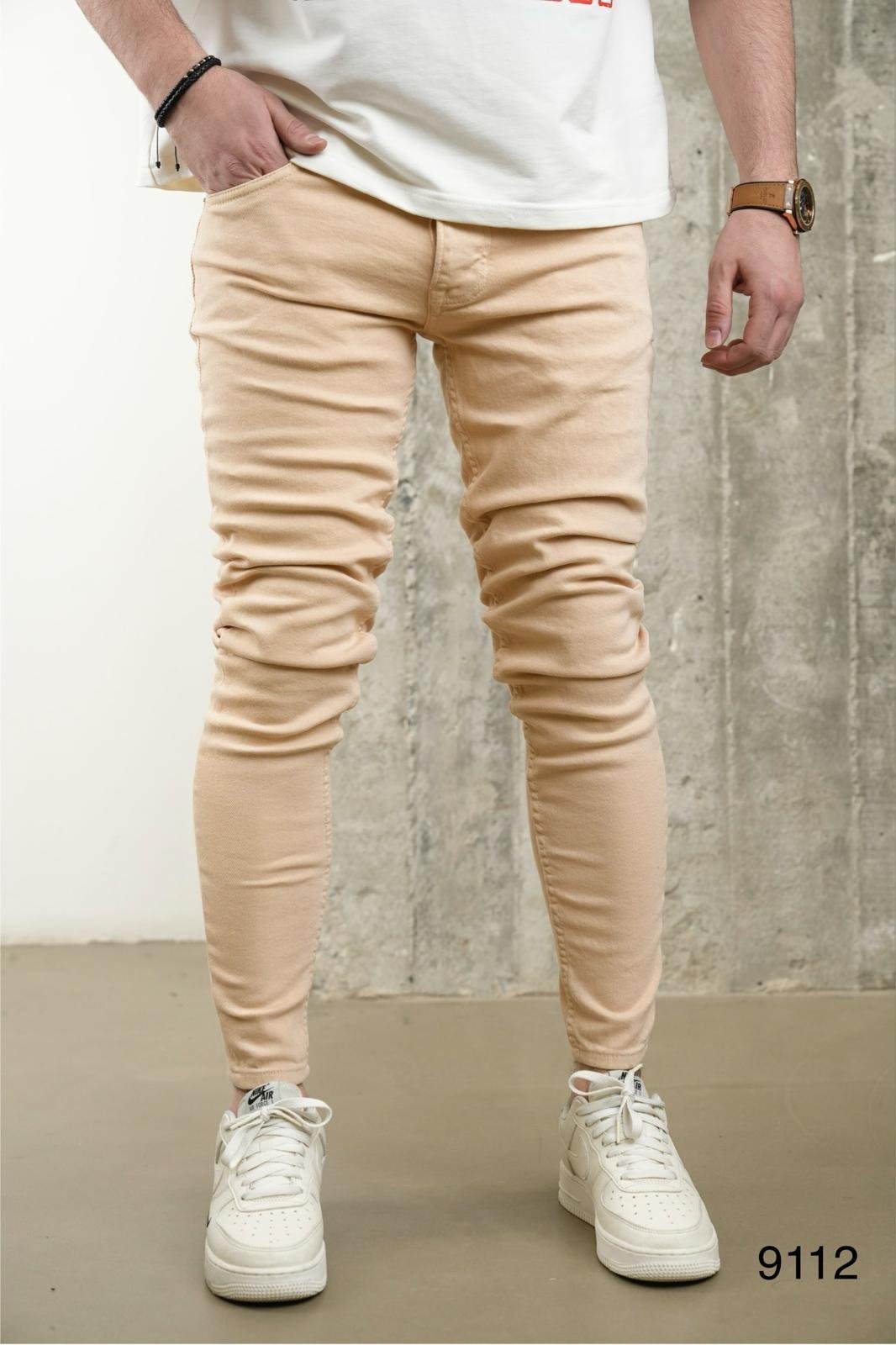 Dark Mocha Ribbed Slim Pants