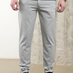 Khaki Beige Cotton Trousers