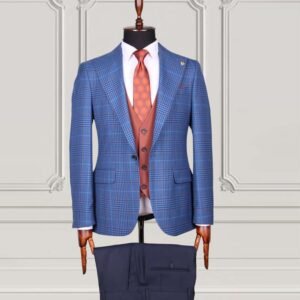 Royal Blue Modern Fit Suit