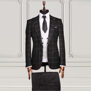 Jet Black Slim Fit Suit