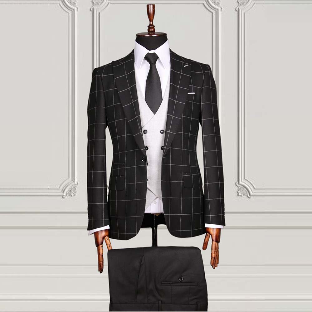 Jet Black Slim Fit Suit