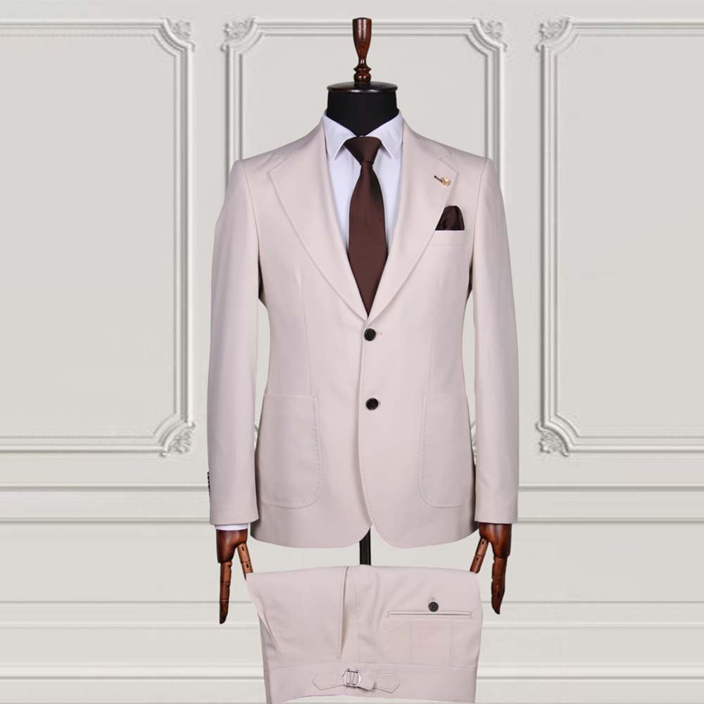 Off-White Floral Suit Set